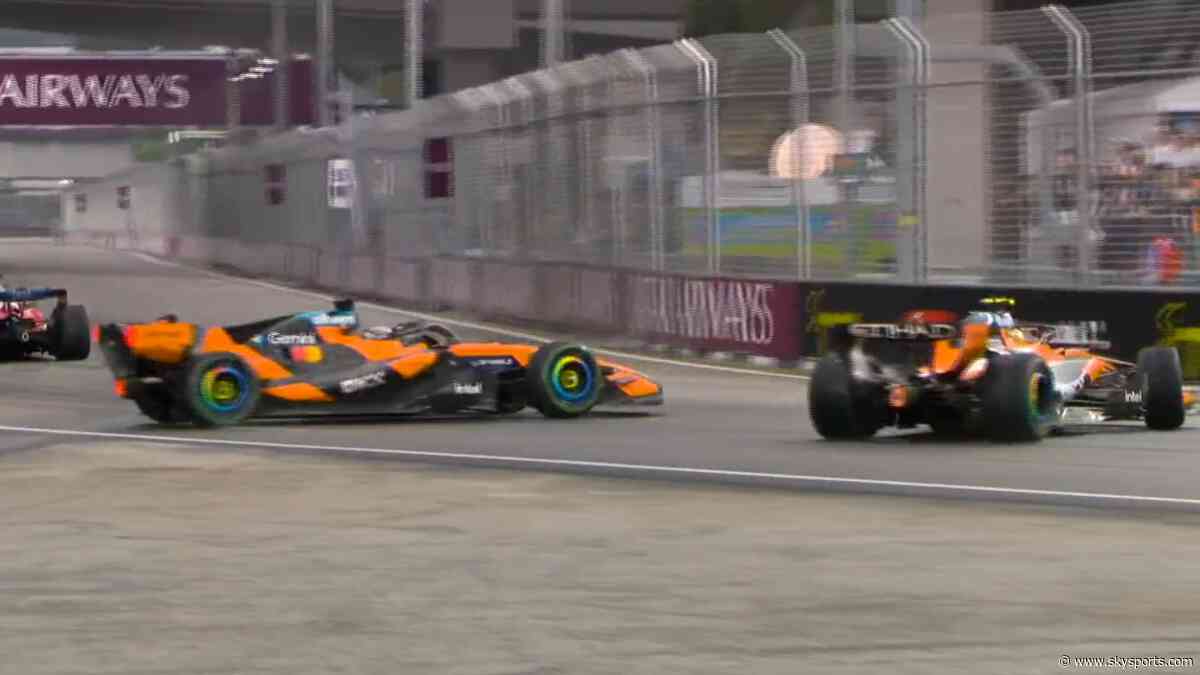 Norris 'told off' as McLaren lament 'unacceptable' crash with Piastri