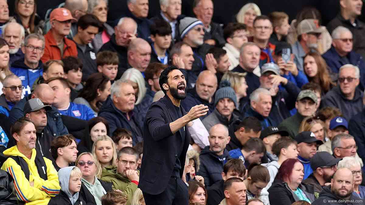 Alvaro Arbeloa under pressure as Fulham manager after eight-minute collapse against Ipswich as winless run continues in 2-1 defeat