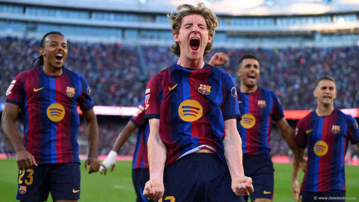 LIVE buitenlands voetbal | Gordon zet FC Barcelona snel op voorsprong, averij voor Bayern ondanks goal Saibari