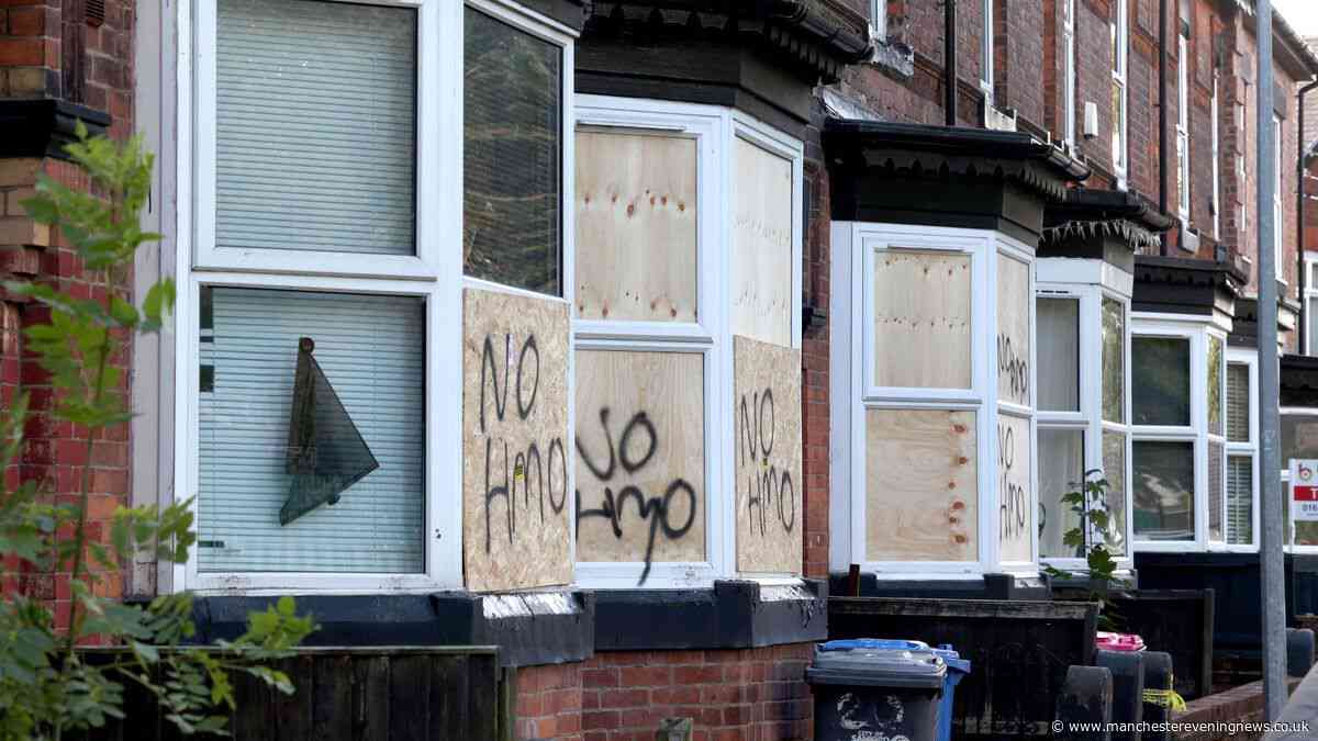 'It's terrifying': Fear and anger on Salford estate after windows smashed and cars damaged in 'No HMO' crime spree