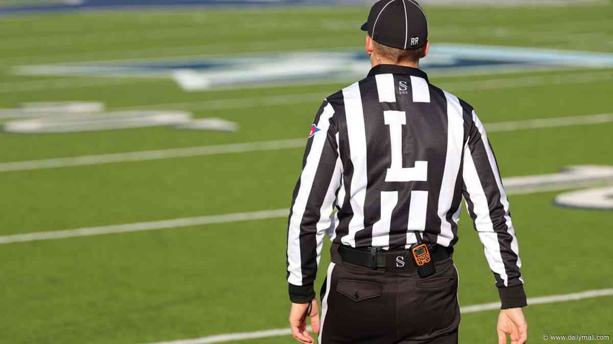 High school football referee suspended after grabbing player in shocking physical clash