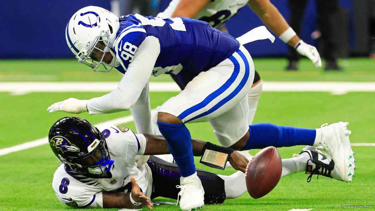Colts place DE Key on IR with hamstring injury