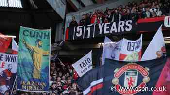 '51 years': Utd fans mock City with trophy banner