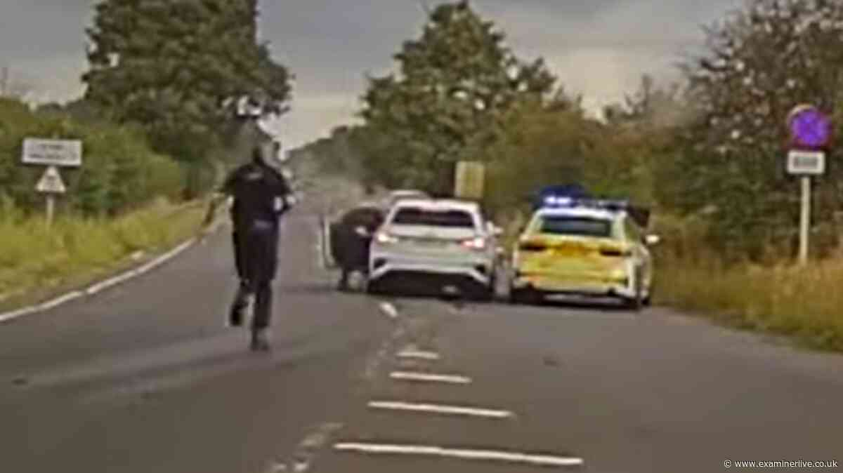 White Audi driving drug dealer caught with white powder after smashing into taxi during 130mph chase