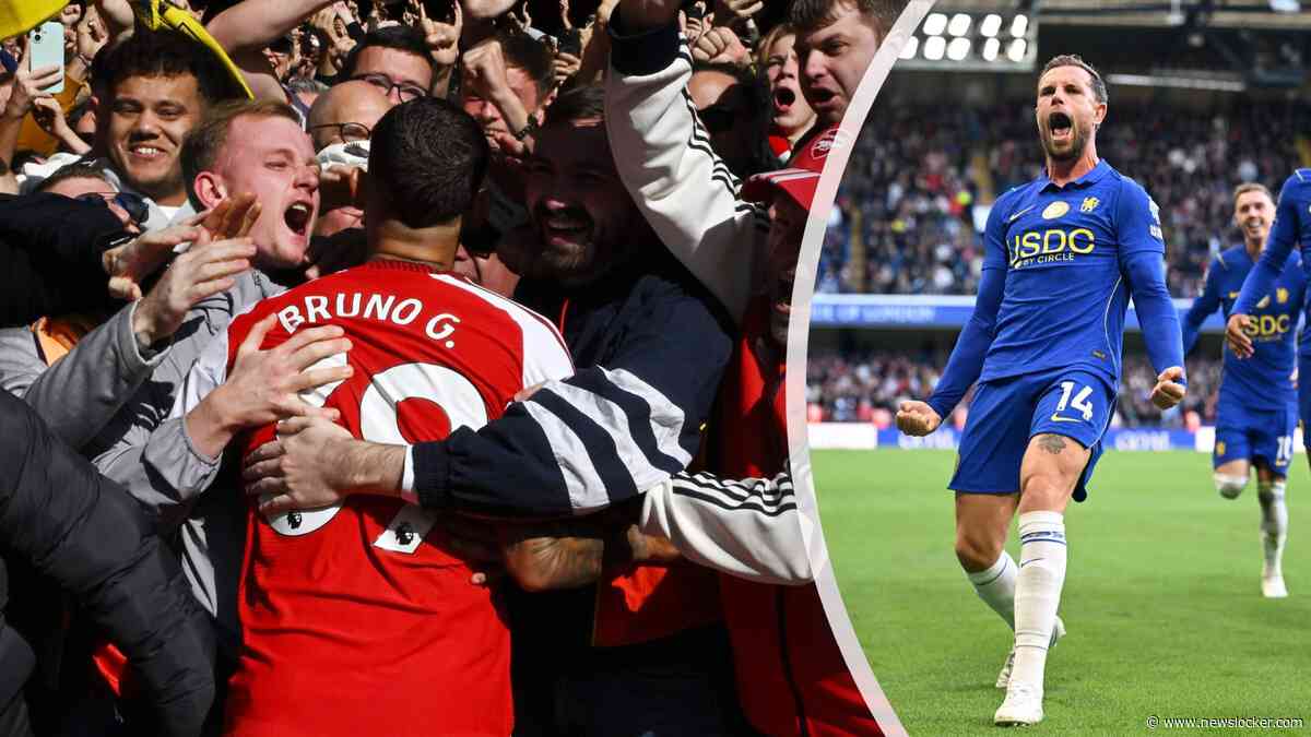 Arsenal buigt achterstand om, Henderson maakt er twee voor winnend Chelsea, tiental Tottenham in blessuretijd naast Man Utd.