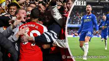 Arsenal buigt achterstand om, Henderson maakt er twee voor winnend Chelsea, tiental Tottenham in blessuretijd naast Man Utd.