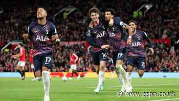 Man United vs. Tottenham LIVE: Premier League reaction as 10-men Spurs bag draw with late goal at Old Trafford