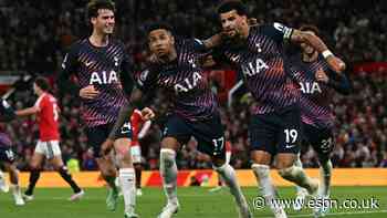United held by 10-man Spurs as Solanke nets late