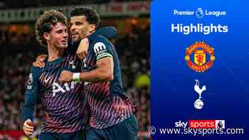 Solanke heads late equaliser for 10-man Spurs against Man Utd