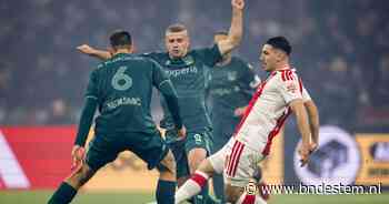 LIVE eredivisie | Ajax snel op voorsprong tegen NEC dankzij rake kopbal van Tolu, die shirt van Dolberg toont