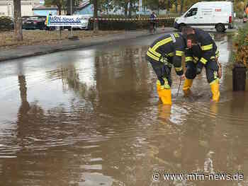 Ludwigshafen – Starker Wasserrohrbruch in der Bliesstraße/Bayreuther Straße