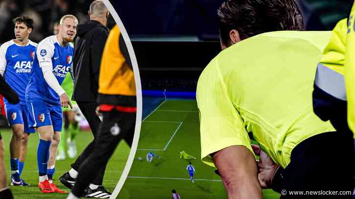 AZ-spits Mexx Meerdink over penaltymoment tegen Feyenoord: ’Weet niet welke beelden Makkelie heeft gezien’