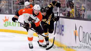 Bruins score 3 goals in final period, keep Flyers winless