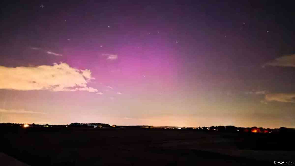 Vannacht noorderlicht boven Nederland, maar met blote oog nauwelijks zichtbaar