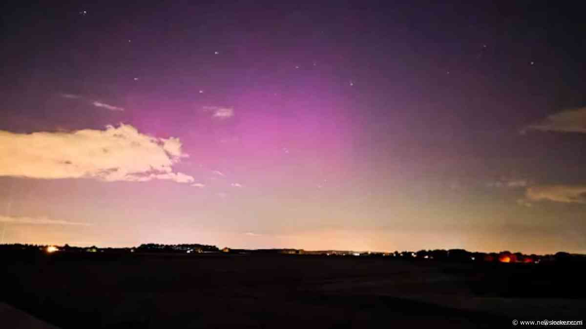 Vannacht noorderlicht boven Nederland, maar met blote oog nauwelijks zichtbaar