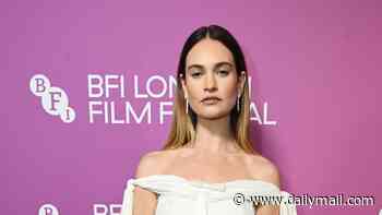 Lily James stuns in a white dress as Bella Ramsey makes their first public appearance after Celebrity Traitors' murder at The Liberation premiere