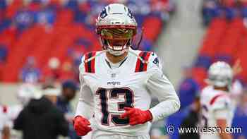 Patriots place veteran WR Hollins on IR with calf injury