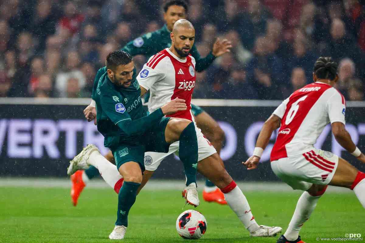 Ajax loopt weer averij op in titelstrijd: NEC vertrekt met punt uit Amsterdam