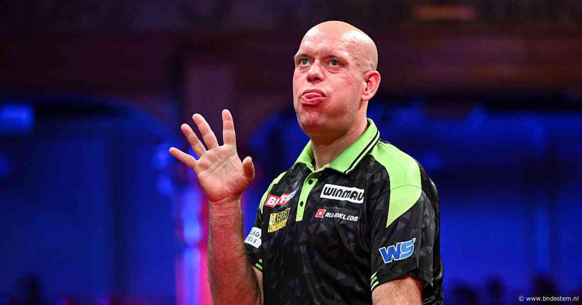 Nieuwe tik voor Michael van Gerwen: direct klaar in Basel na nederlaag tegen nummer 56 van de wereld