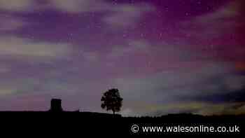 Stunning scenes over Wales as Northern Lights appear