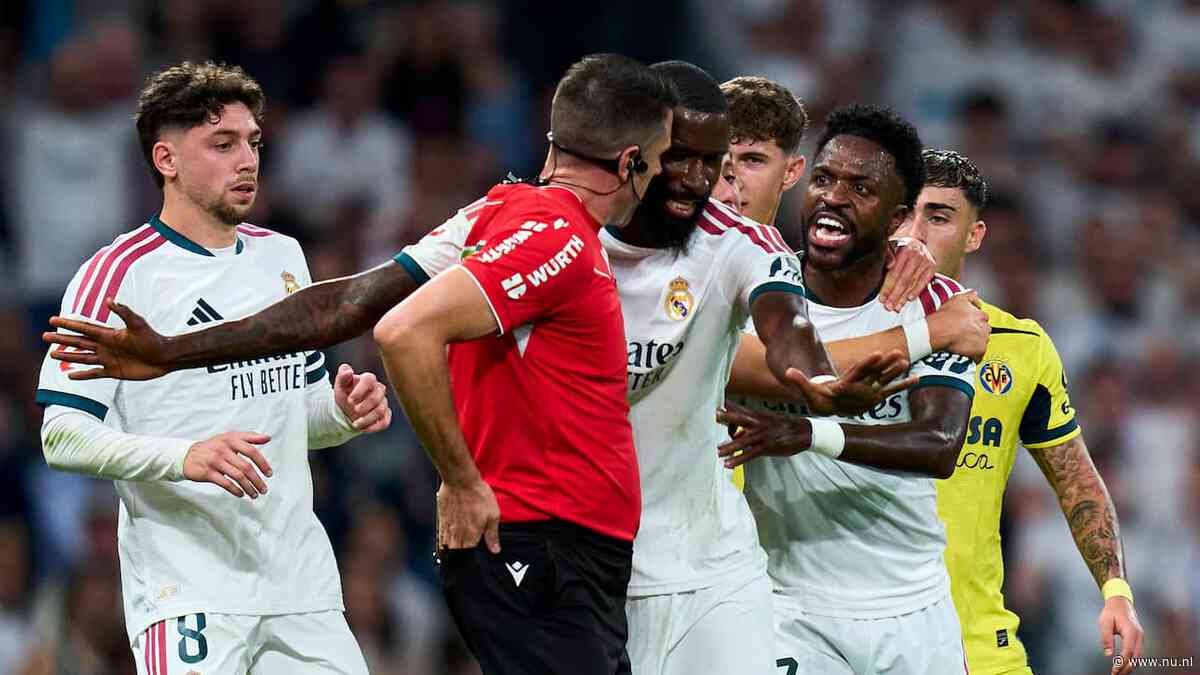 Woeste Vinícius krijgt rood voor haren trekken bij nipte zege Real Madrid