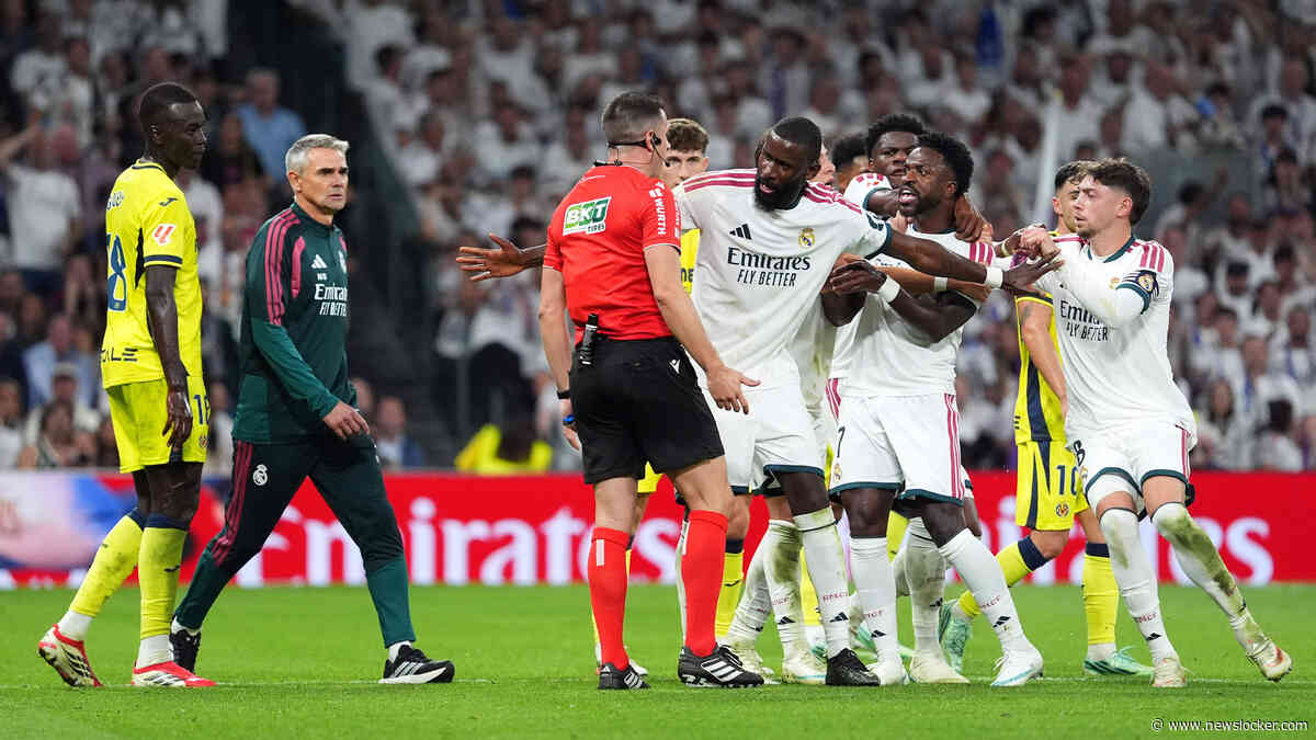 Vinícius Júnior krijgt rood na aan haren trekken van Villarreal-speler, Real Madrid wint wel