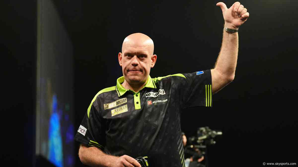 Van Gerwen dumped out of Swiss Darts Trophy as nightmare year goes on