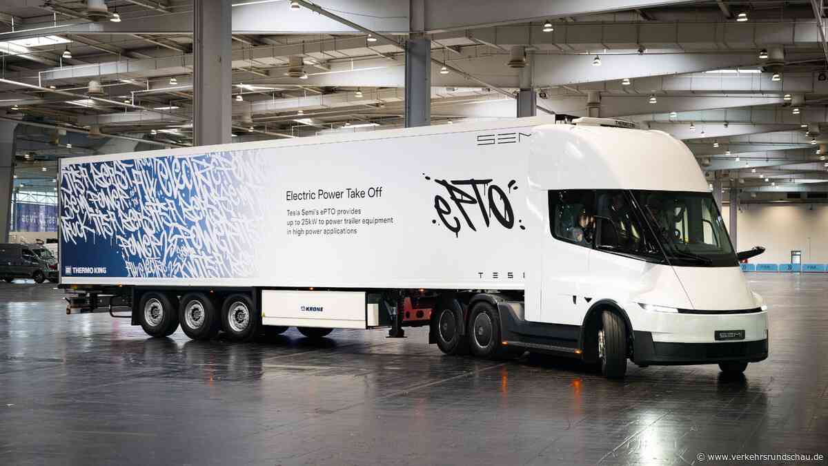 Erste Testfahrt im Tesla Semi für Europa