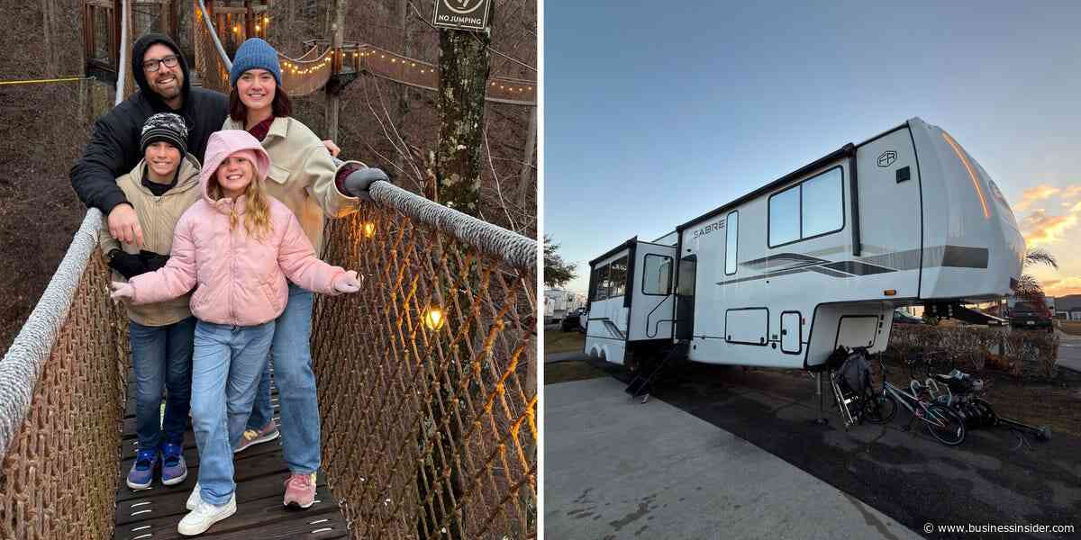 A family of 4 lives in an RV full time. It's helping them pay off debt while traveling.