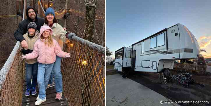 A family of 4 lives in an RV full time. It's helping them pay off debt while traveling.
