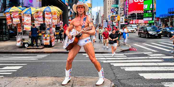 I'm the Naked Cowboy. Here's the routine that lets me make a living singing in my underwear every day in Times Square.