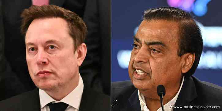 Elon Musk is beefing with telecom billionaire Mukesh Ambani as Starlink’s launch in India stalls. Here's why.