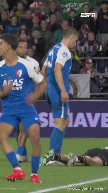 OPSTOOTJE na BOTSING tussen WOUTER GOES EN OUSSAMA TARGHALINNE 😳