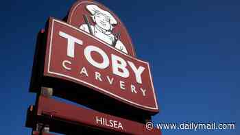 No weigh! Fury as Toby Carvery chef is filmed carefully weighing a slice of meat he was serving up