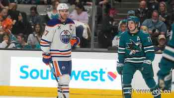 Edmonton Oilers beat Sharks as McDavid posts 13th point of season