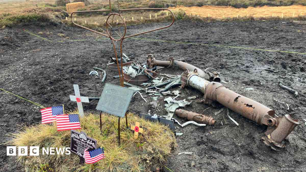The moorland search for a missing airman who died in 1944