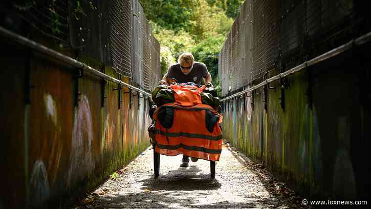 Veteran walked across four continents and just swam the English Channel to return home