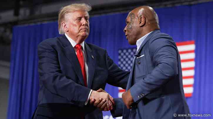 Mike Tyson predicts ‘Donald Trump will win’ midterms before joining president for New York rally
