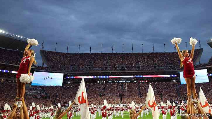 Watch as OutKick's Trey Wallace braves Hurricane Isaias' before Alabama-Georgia showdown in Tuscaloosa