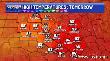 Hot temperatures, more humidity, late week change