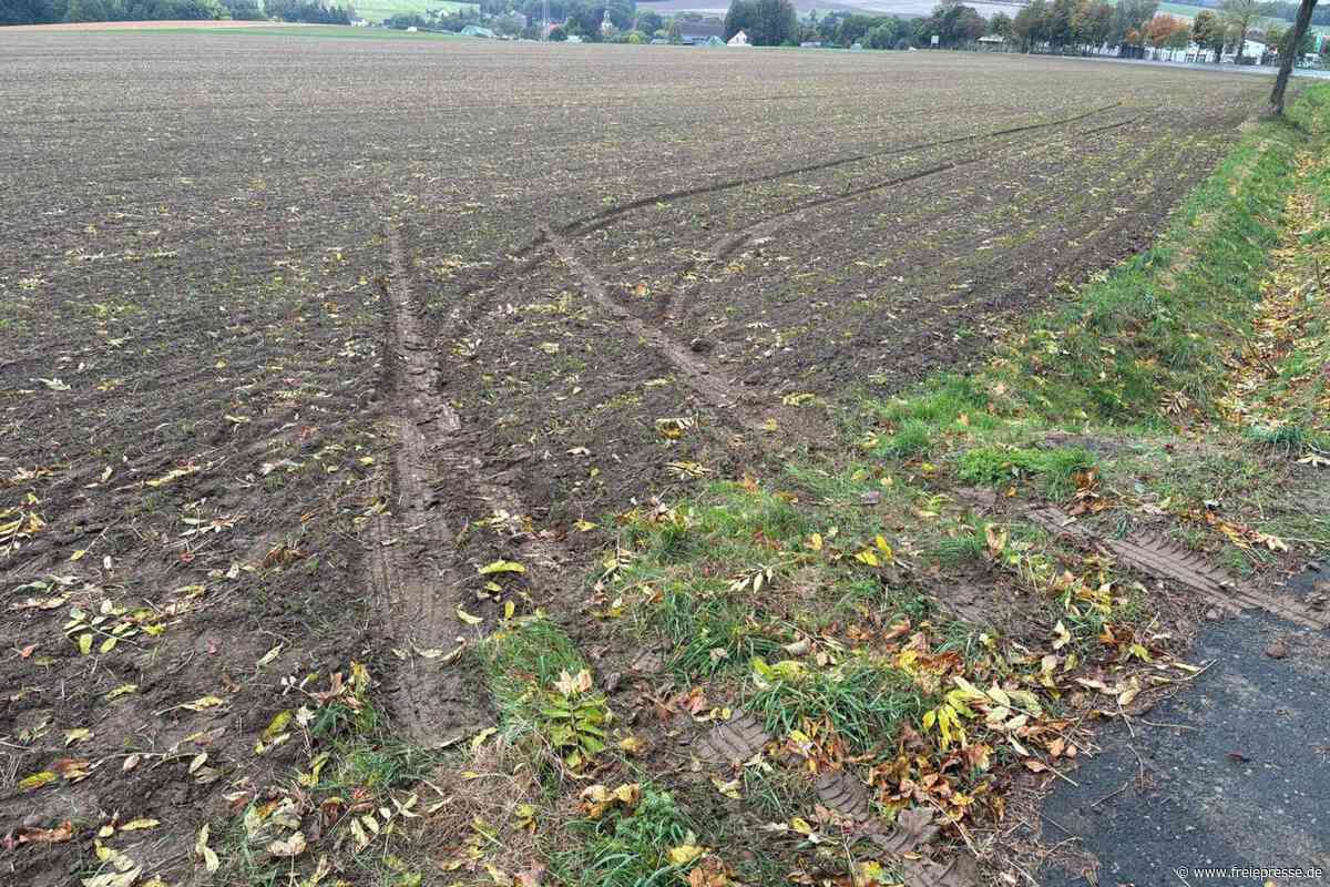 Oberschöna: Ein Notruf, aber vom Unfallwagen zunächst nur eine Spur