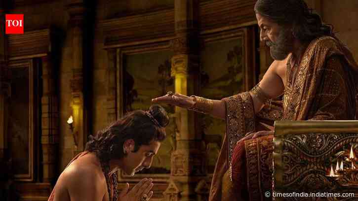 EW poster of Ranbir's film captures Lord Rama’s emotional farewell to King Dashrath