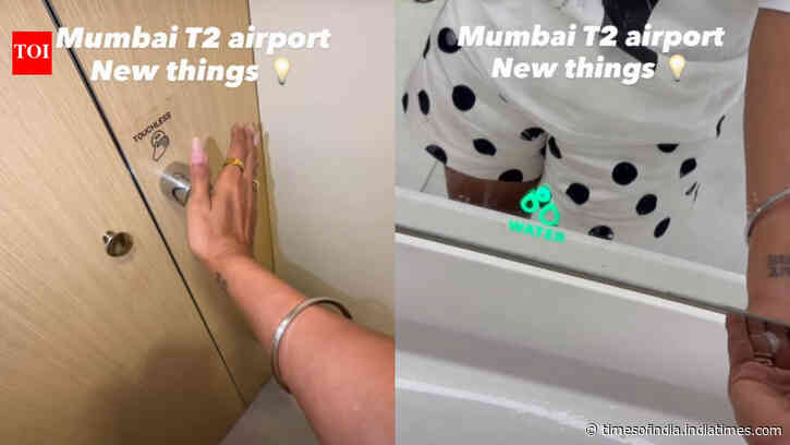 No-touch taps, smart doors! Mumbai Airport T2’s new washroom features have people talking - watch video