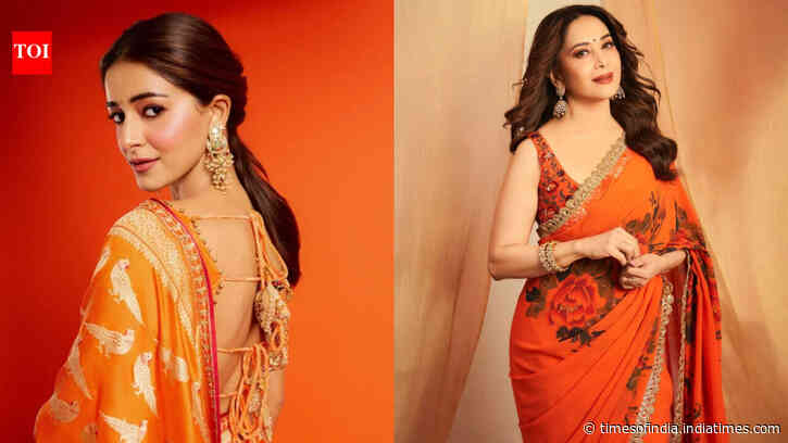 Navratri Day 1 colour is orange: Which goddess to worship and 5 ways to style sarees, lehengas and suits
