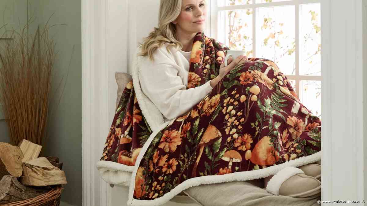Feel 'warm as toast' without the heating on with £130 autumn blanket now £59