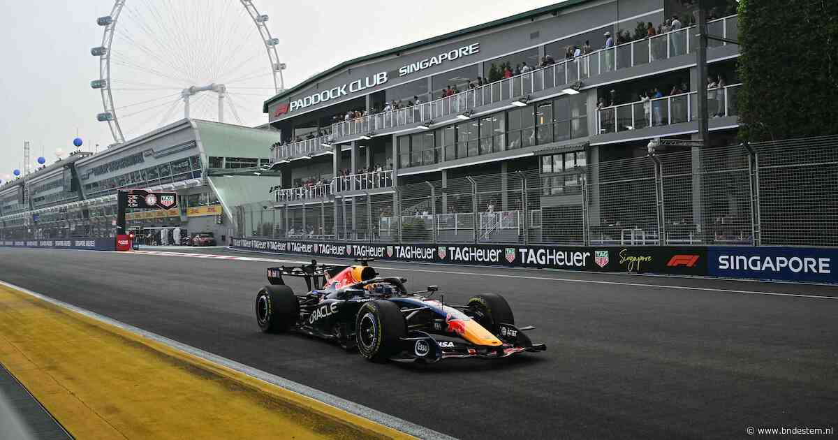 Zo laat vertrekt Max Verstappen vanaf poleposition tijdens de Grand Prix van Singapore