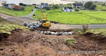 Scenic island route reopens in just five days after 300-tonne landslip
