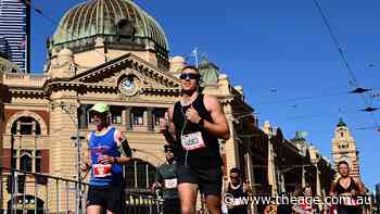 Teen arrested after woman hit by car outside Flinders Street Station near marathon route