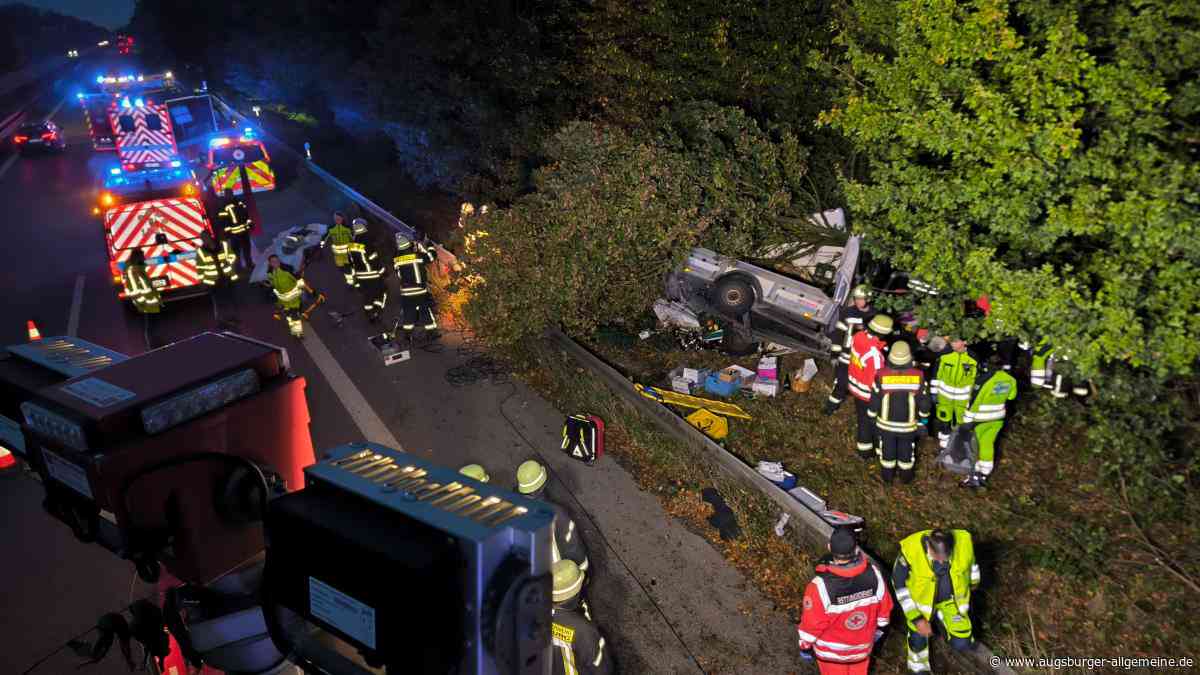 Schwerer Unfall auf der B17: Drei Menschen werden bei Karambolage verletzt