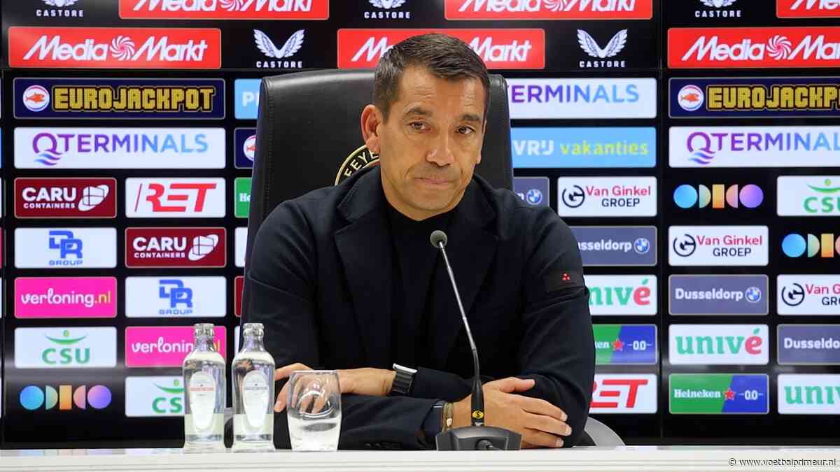 Van Bronckhorst ziet sterkhouder snel terugkeren bij Feyenoord: 'Dat verwacht ik'